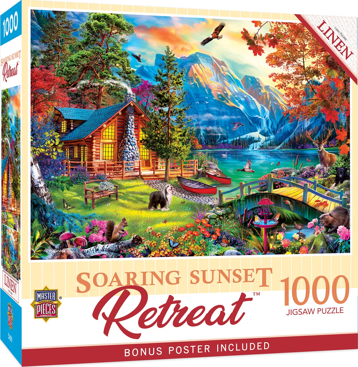 MasterPieces 1000 Piece Jigsaw Puzzle For Adults, Family, Or Kids - Soaring Sunset - 19.25"x26.75"